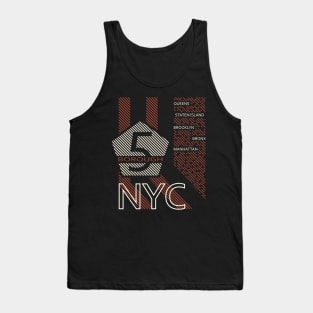 New York 5 borough Tank Top